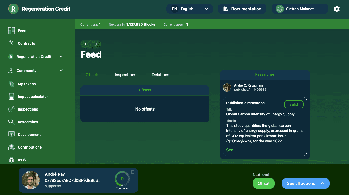 Imagem de destaque do artigo Lançamento do Crédito de Regeneração core front-end