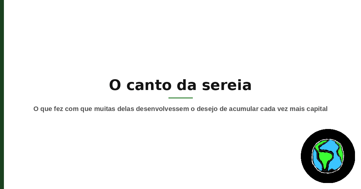 Imagem de destaque do artigo O canto da sereia