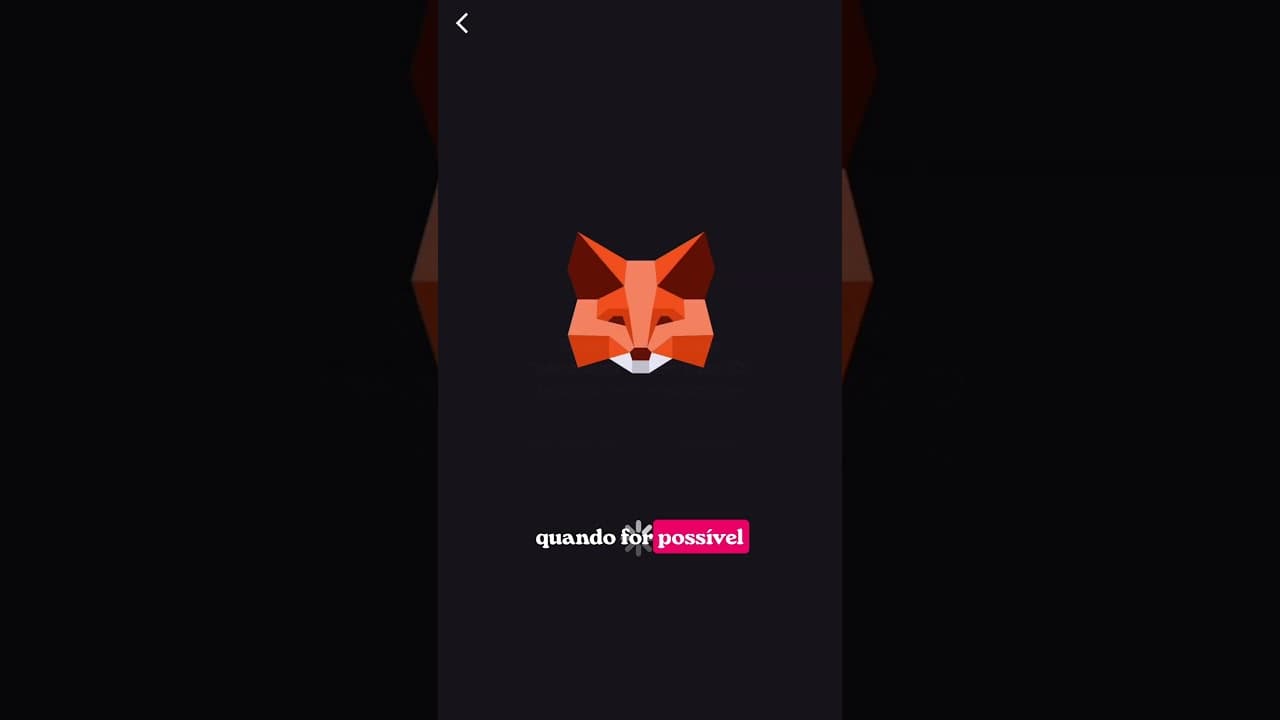 Criando carteira no Metamask